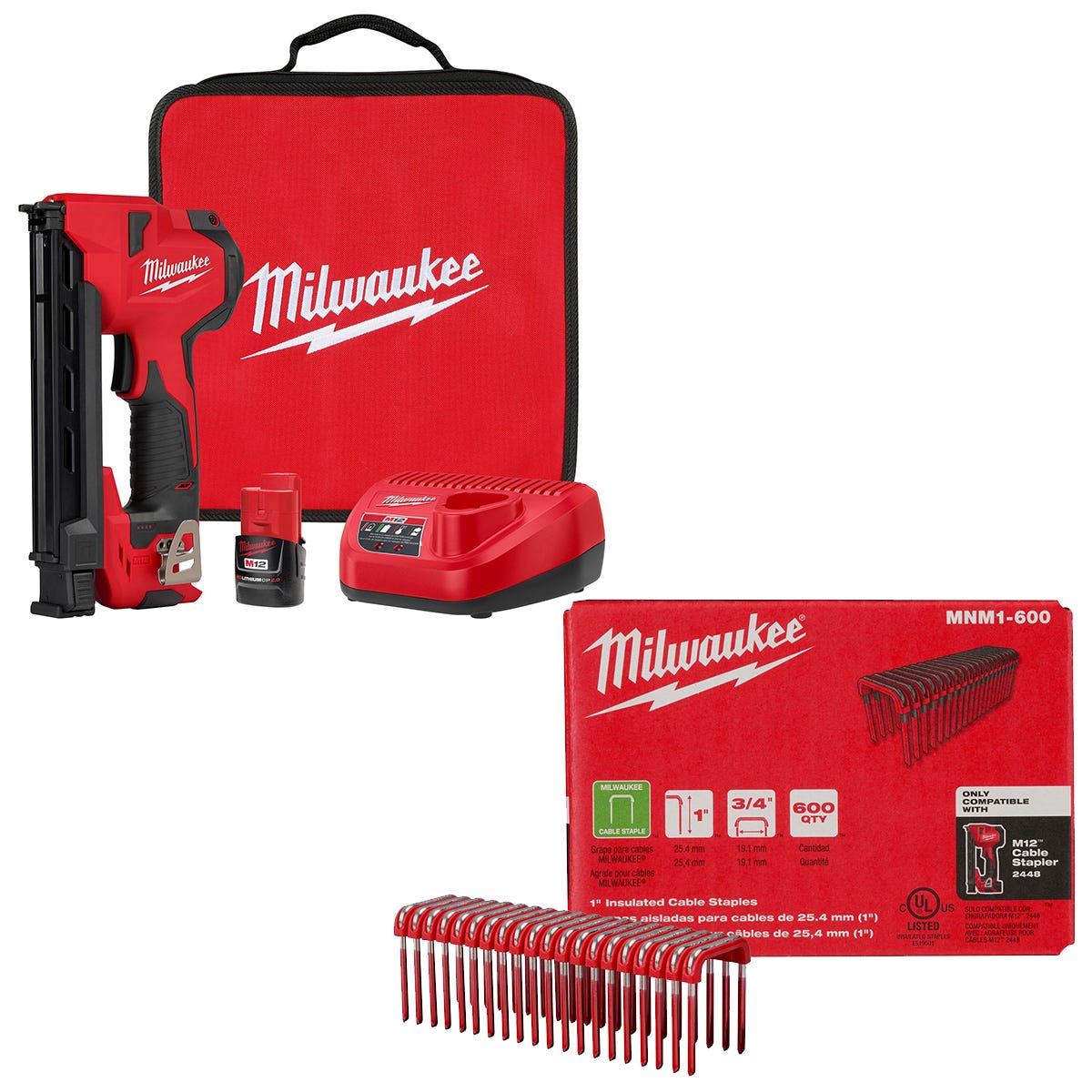 Milwaukee m12 stapler staples hot sale