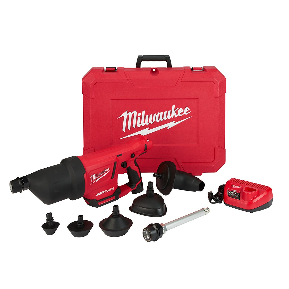 Milwaukee 2572B 21 M12 Airsnake Drain Cleaning Air Gun 2.0Ah Kit