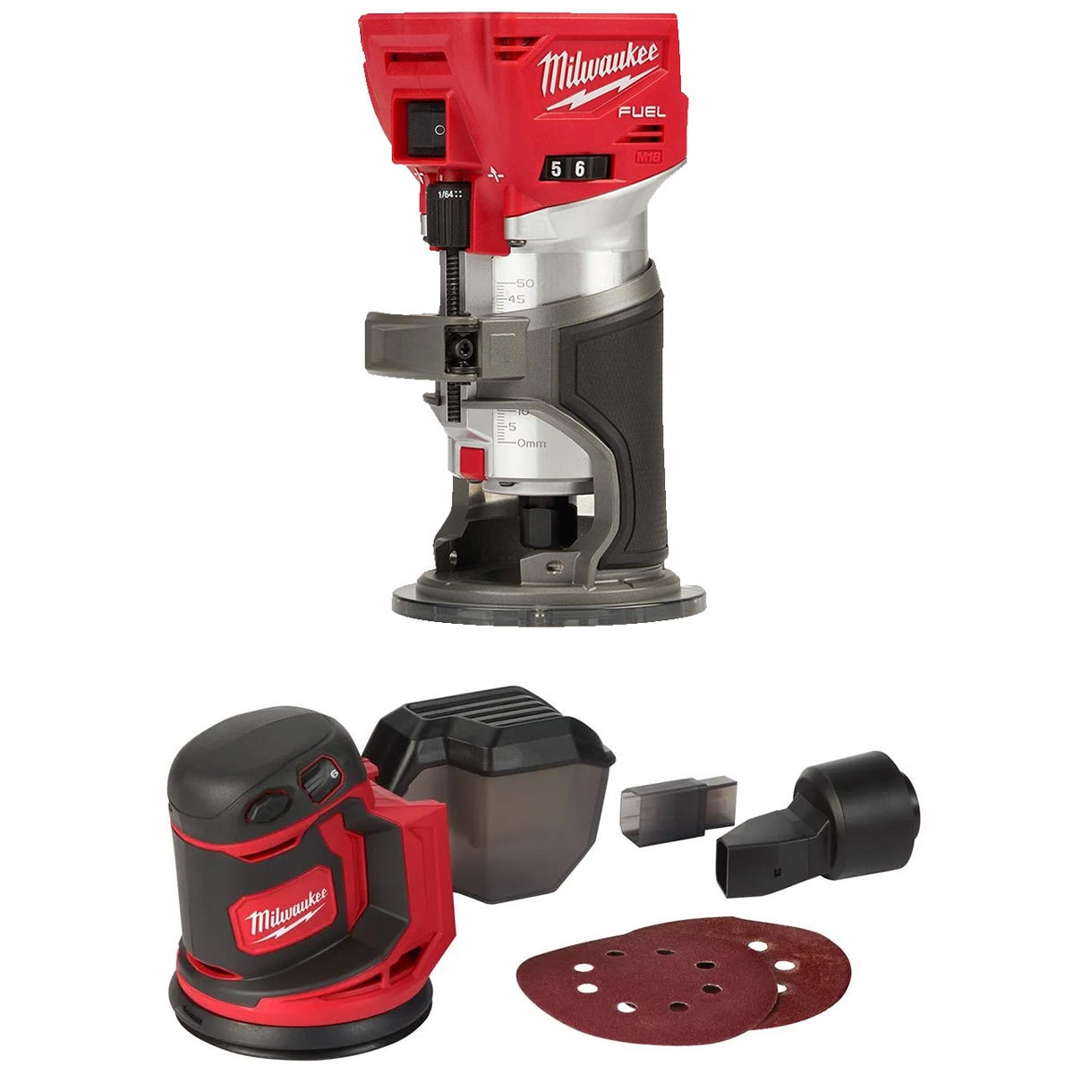 Milwaukee m18 random online orbit sander