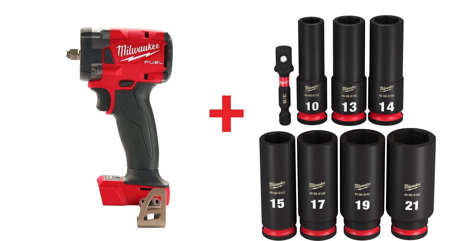 Milwaukee M18 FUEL 3 8 Inch Compact Impact Wrench with Friction