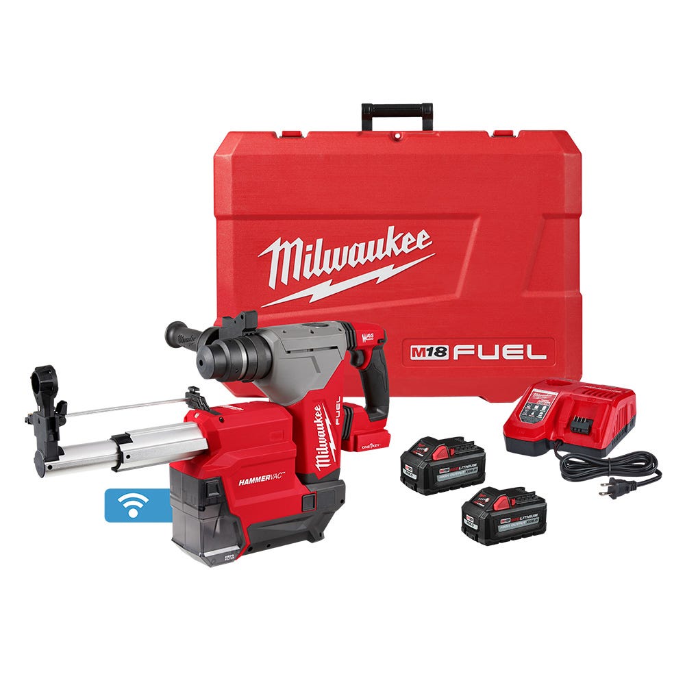 Milwaukee 2915 22DE M18 FUEL 1 1 8 SDS Plus Rotary Hammer Dust Extractor Kit ToolNut