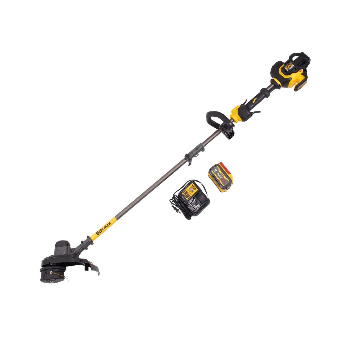 DeWALT DCST970X1S 60V MAX FLEXVOLT Brushless String Trimmer 9.0Ah Kit