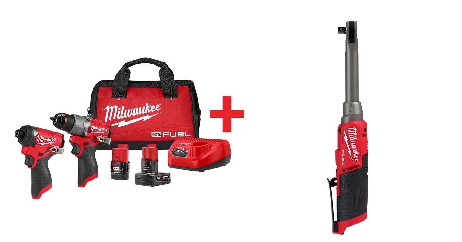 Milwaukee m12 fuel drill discount and impact driver combo kit