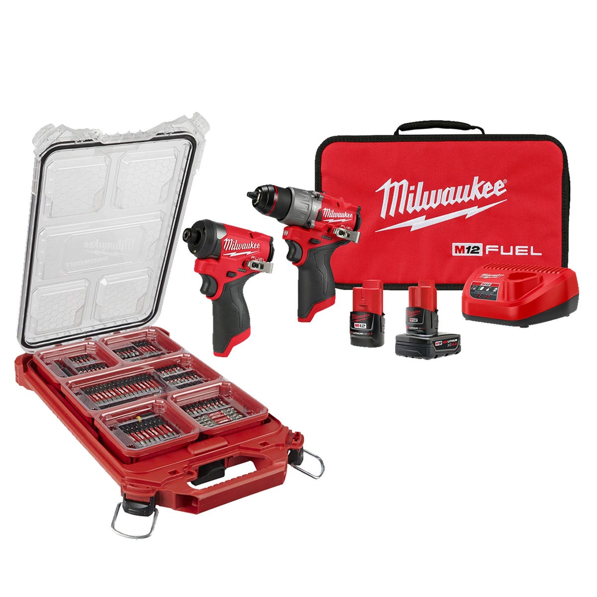 Milwaukee m12 deals impact drill combo