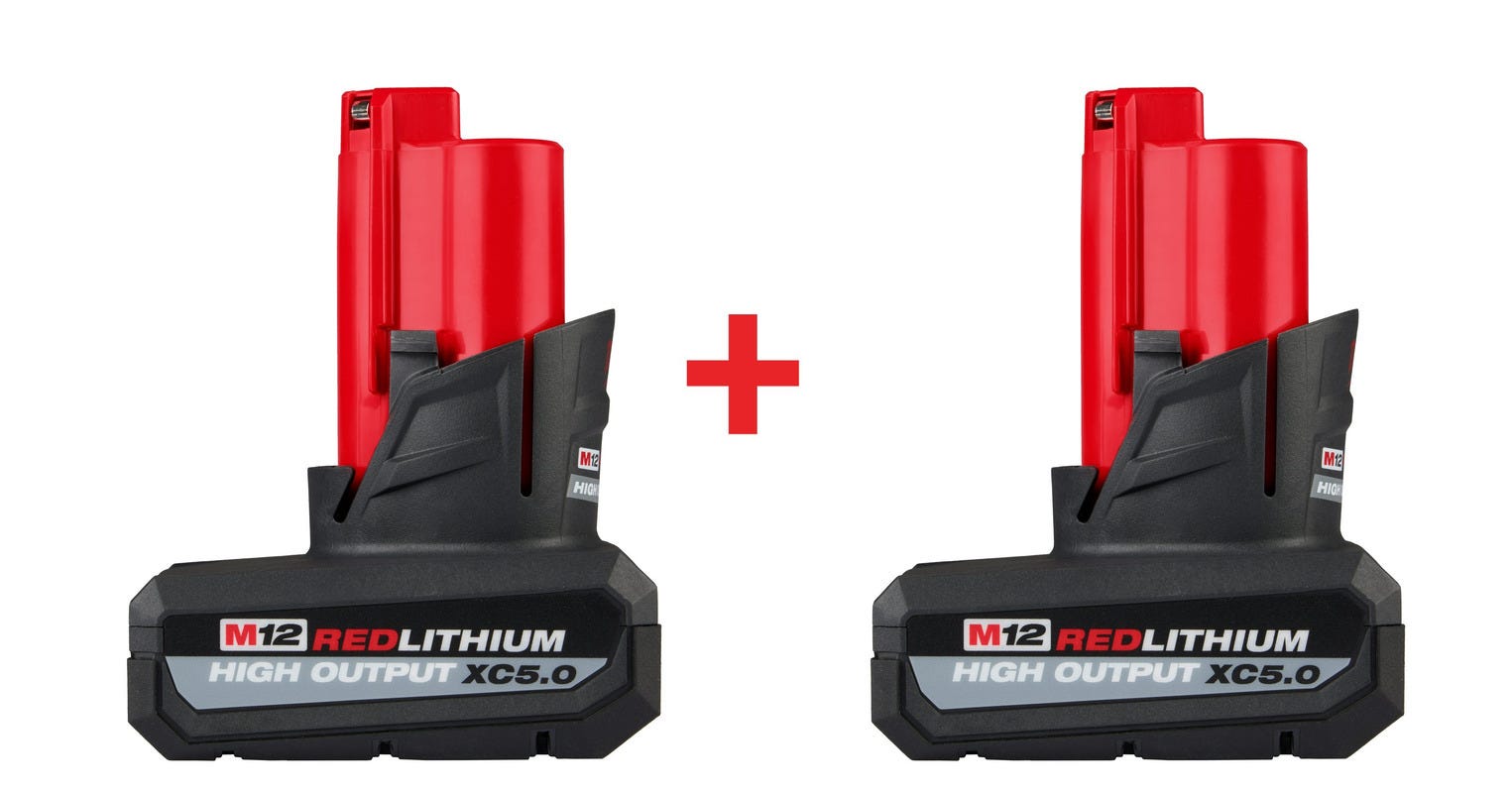 Milwaukee m12 best sale 2 amp battery