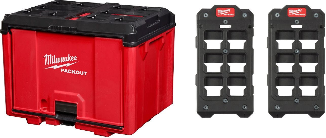 Milwaukee 48 22 8445 PACKOUT Cabinet with 2 Compact Wall