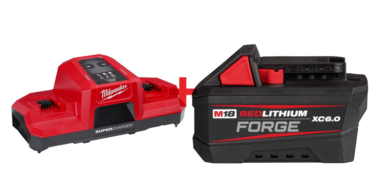 Milwaukee M18 Dual Bay Simultaneous Super Charger with M18