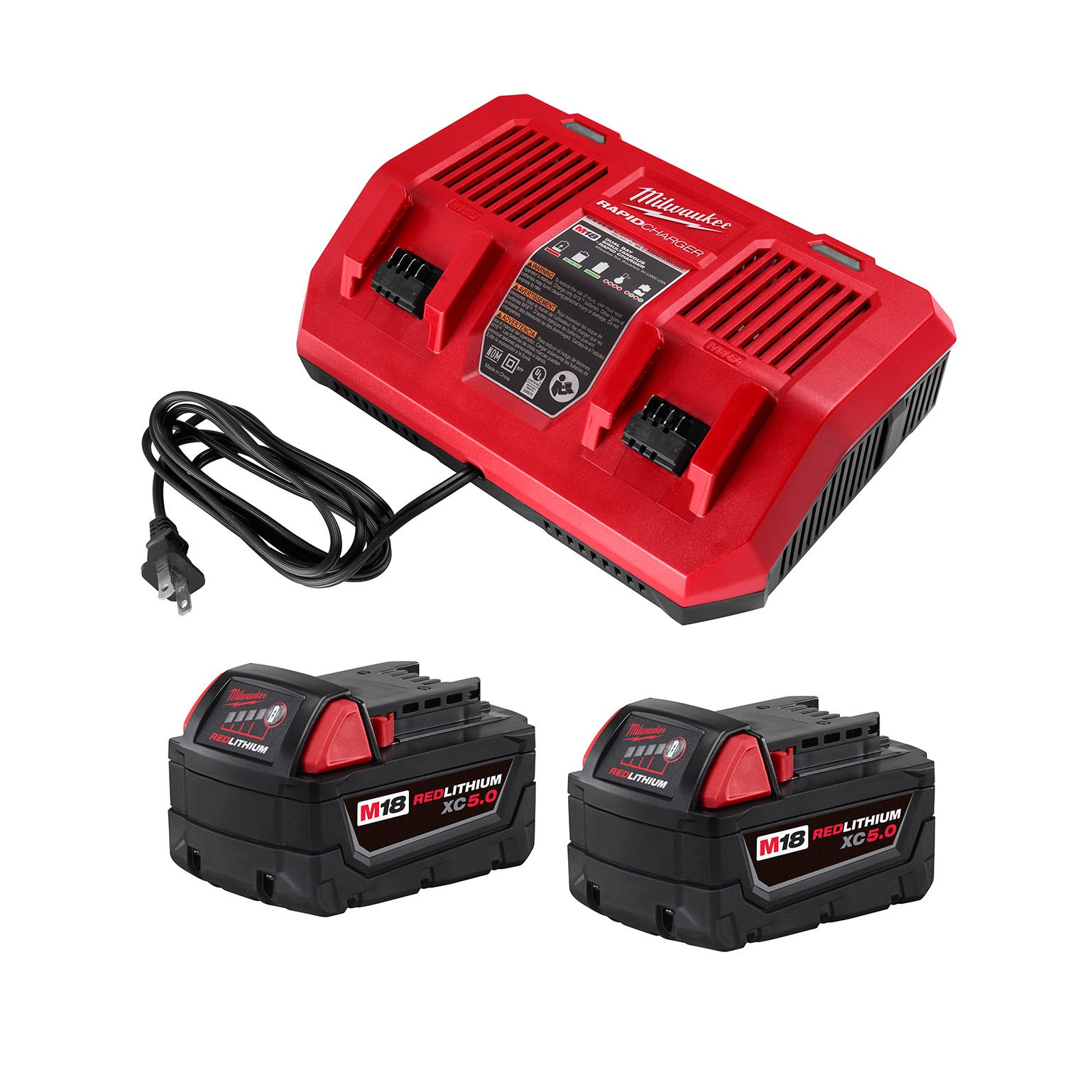 Milwaukee 5.0 battery online and charger