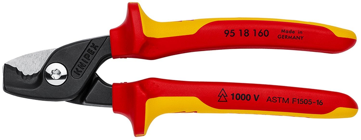 Knipex 95 18 160 US StepCut Cable Shears-1000V Insulated