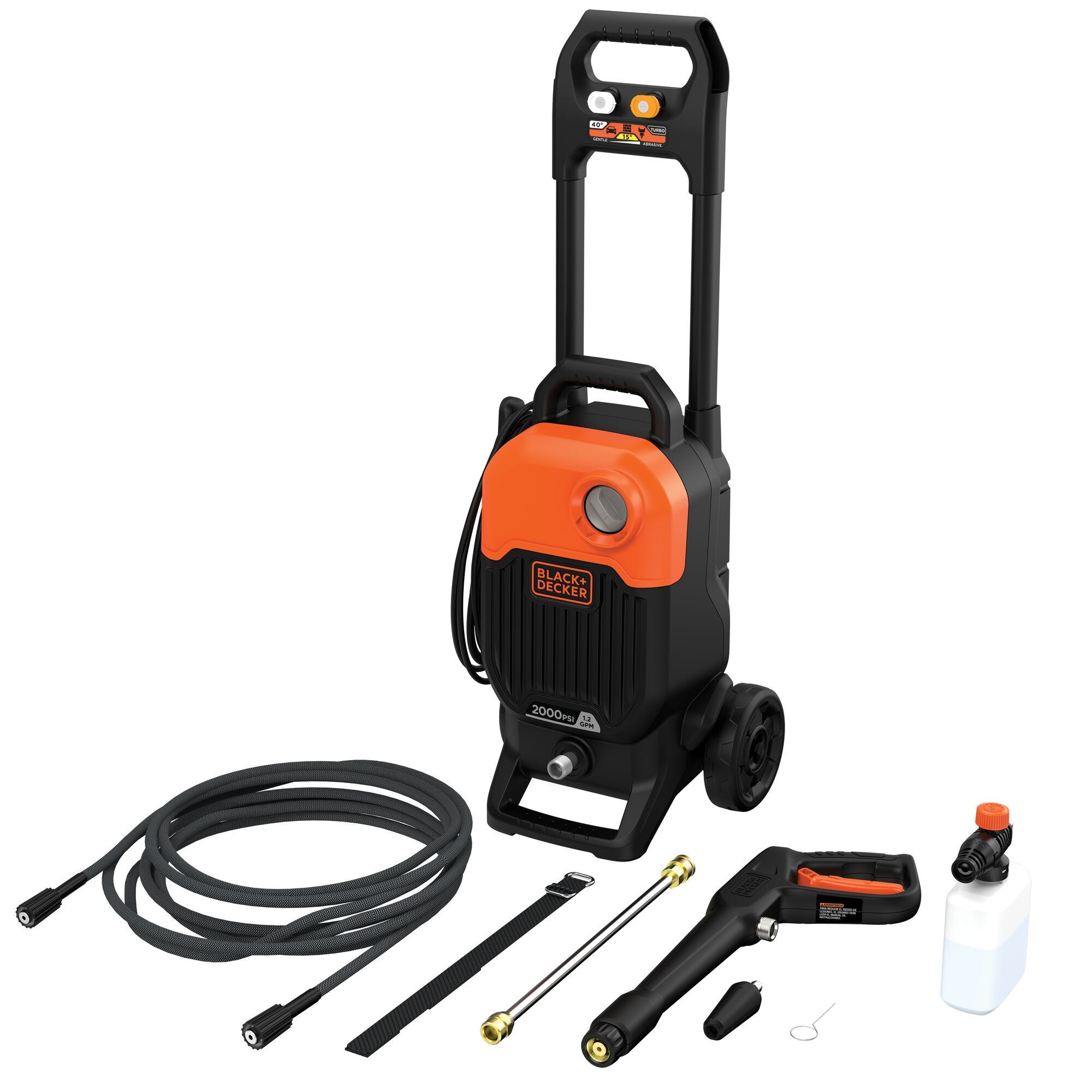 Black Decker BEPW2000 2000 PSI 1.2 GPM Cold Water Electric