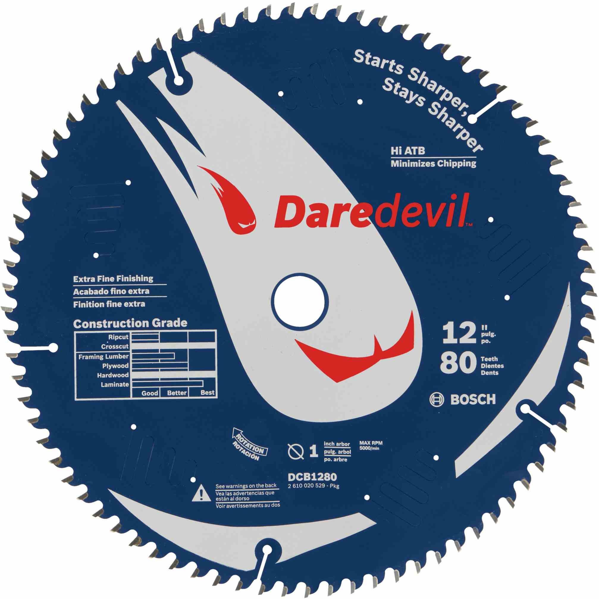 Circular saw blade store for composite decking