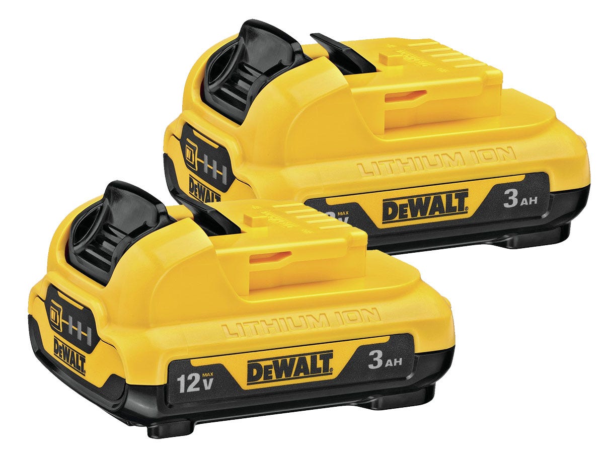 DeWALT DCB124 2 12V MAX Lithium Ion 3.0Ah Battery 2 Pack