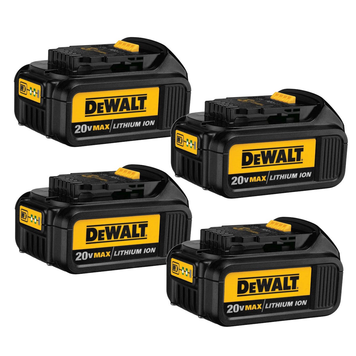 Dewalt battery best sale 4 pack