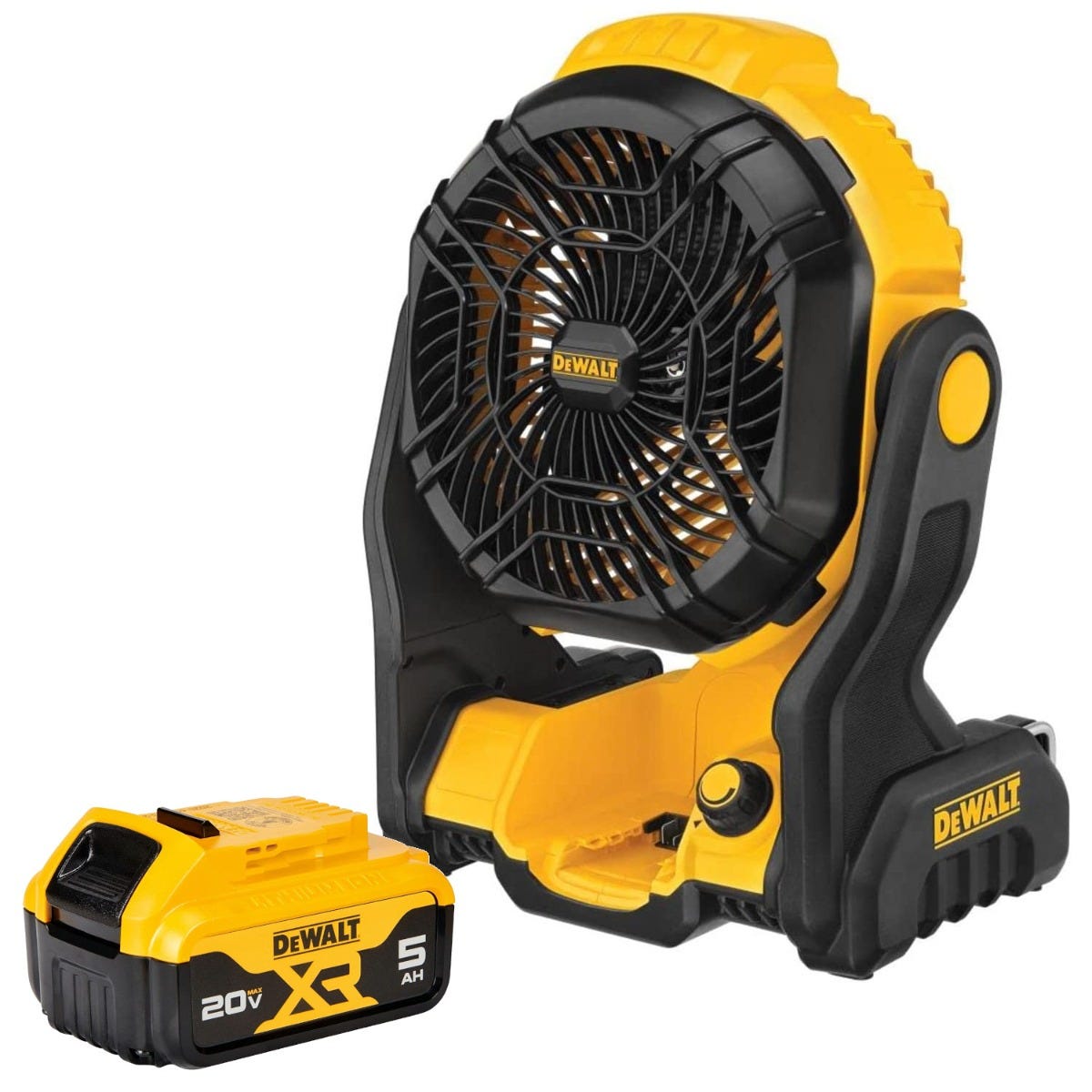 DeWalt 20V MAX 11 in. 650 CFM Jobsite Fan 5.0Ah Kit