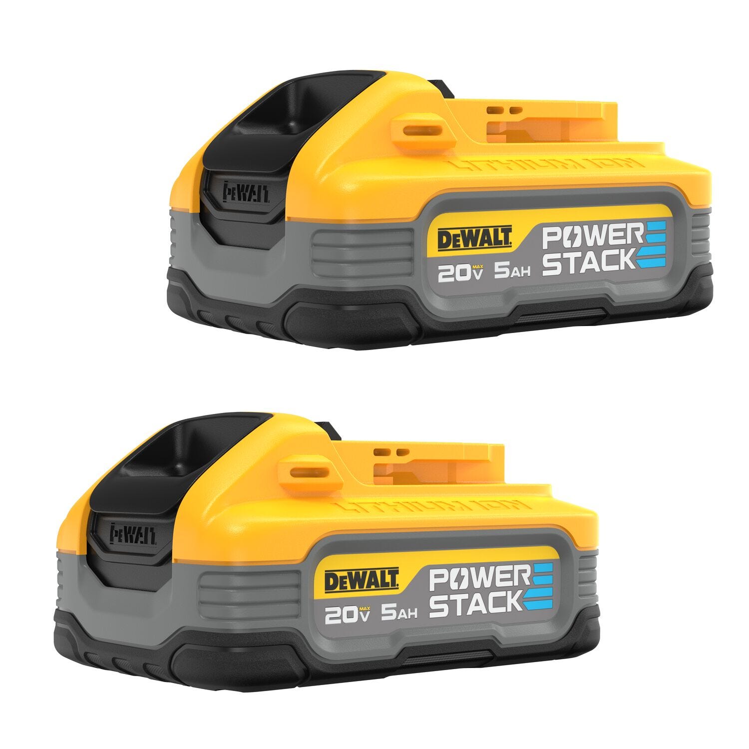 DeWalt DCBP520-2 20V MAX POWERSTACK 5.0Ah Battery, 2-Pack