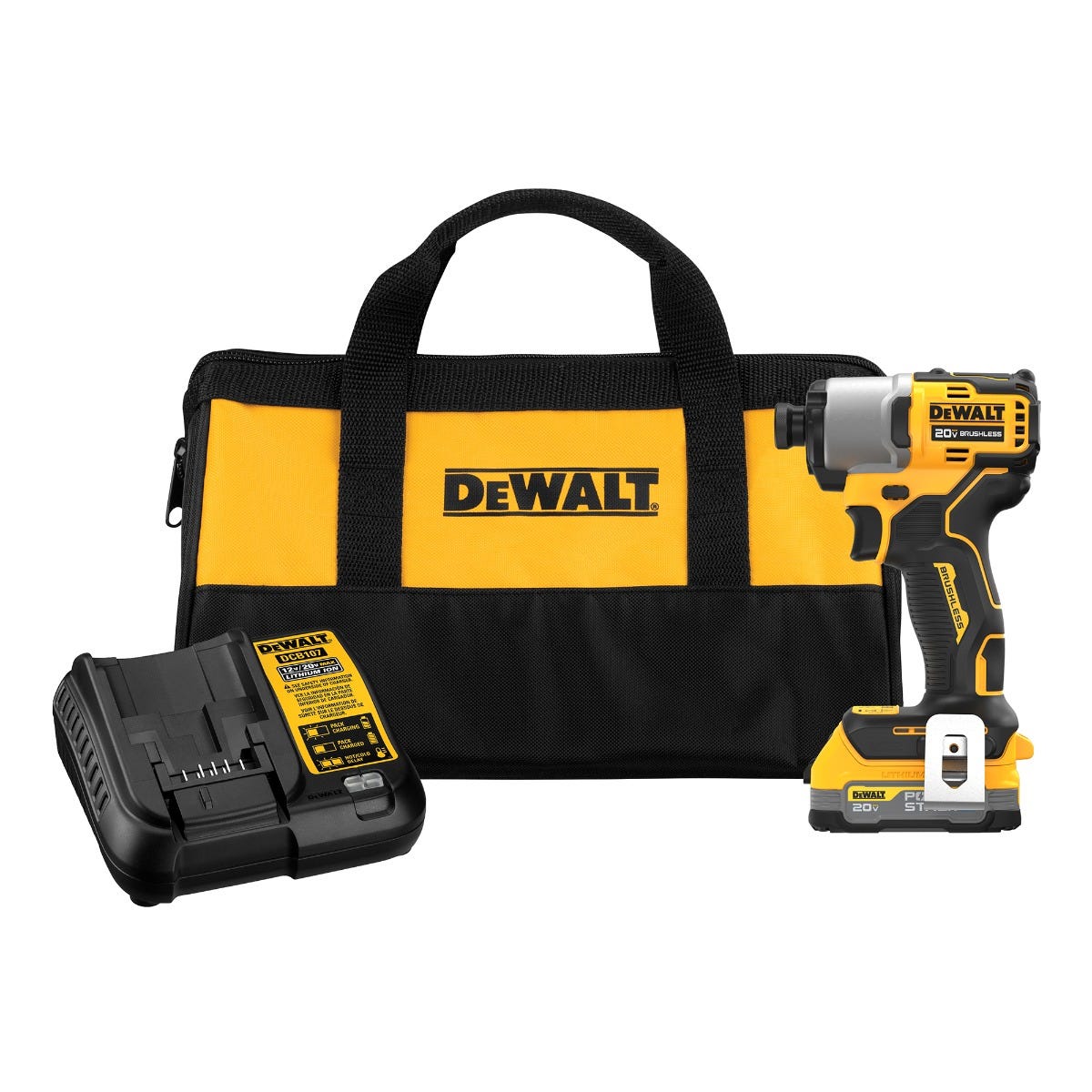 DEWALT DCF840E1 20V MAX Brushless 1 4 in. Impact Driver