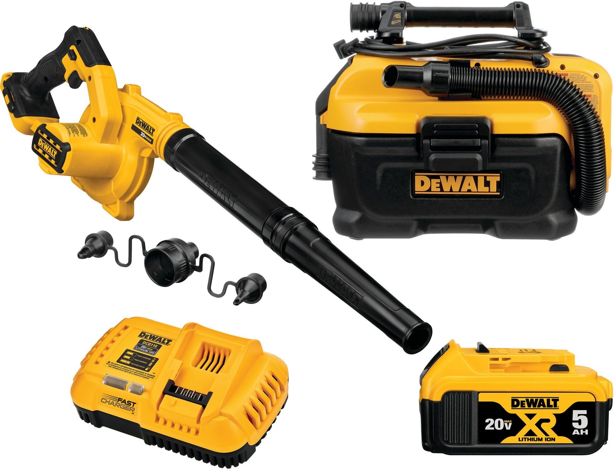 DeWalt DCK204P1 20V MAX Blower Vacuum Combo Kit ToolNut