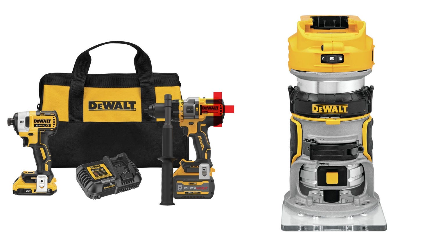 Dewalt 20v max xr 2024 brushless cordless compact router