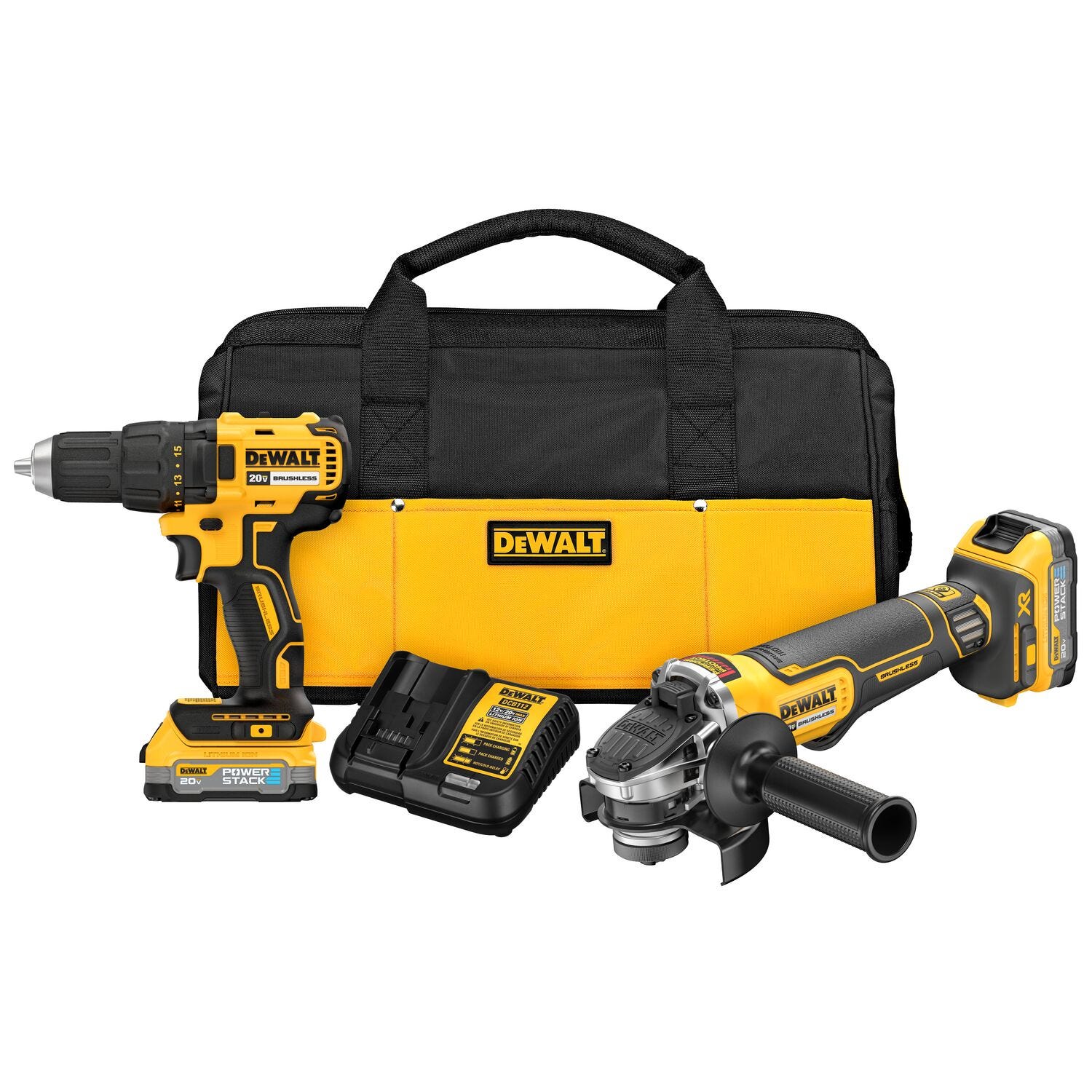 DeWalt DCK231E2 20V MAX Compact Drill Driver Small Angle