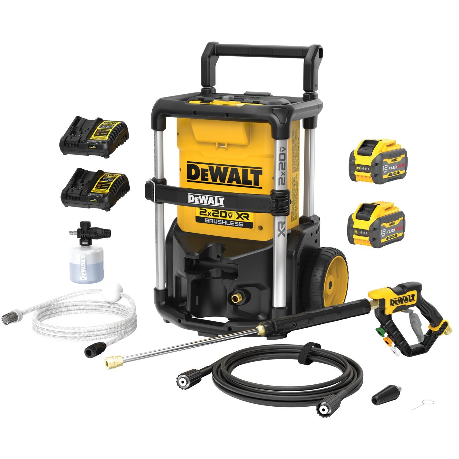 DeWalt DCPW1600Y2 FLEXVOLT 2X20V MAX XR Brushless 1600PSI Pressure