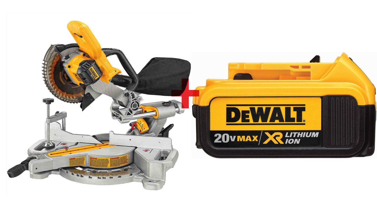 DeWalt 20V MAX 7 1 4 in. Sliding Miter Saw plus 20V MAX Premium