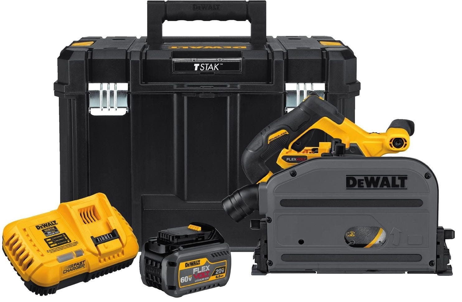 DeWalt DCS520T1 60V Max 6 1 2 Inch Cordless FlexVolt Track Saw 6.0Ah Kit