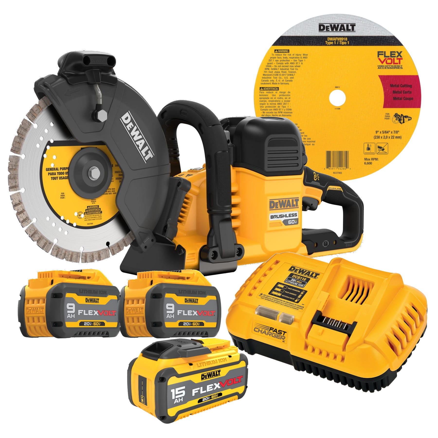 DeWalt FLEXVOLT 60V MAX Brushless 9