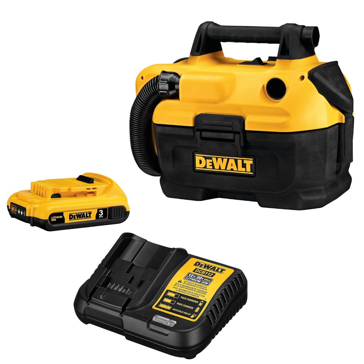 DeWALT DCV580H 18 20V MAX Cordless Wet Dry Vacuum with 3.0Ah Starter Kit