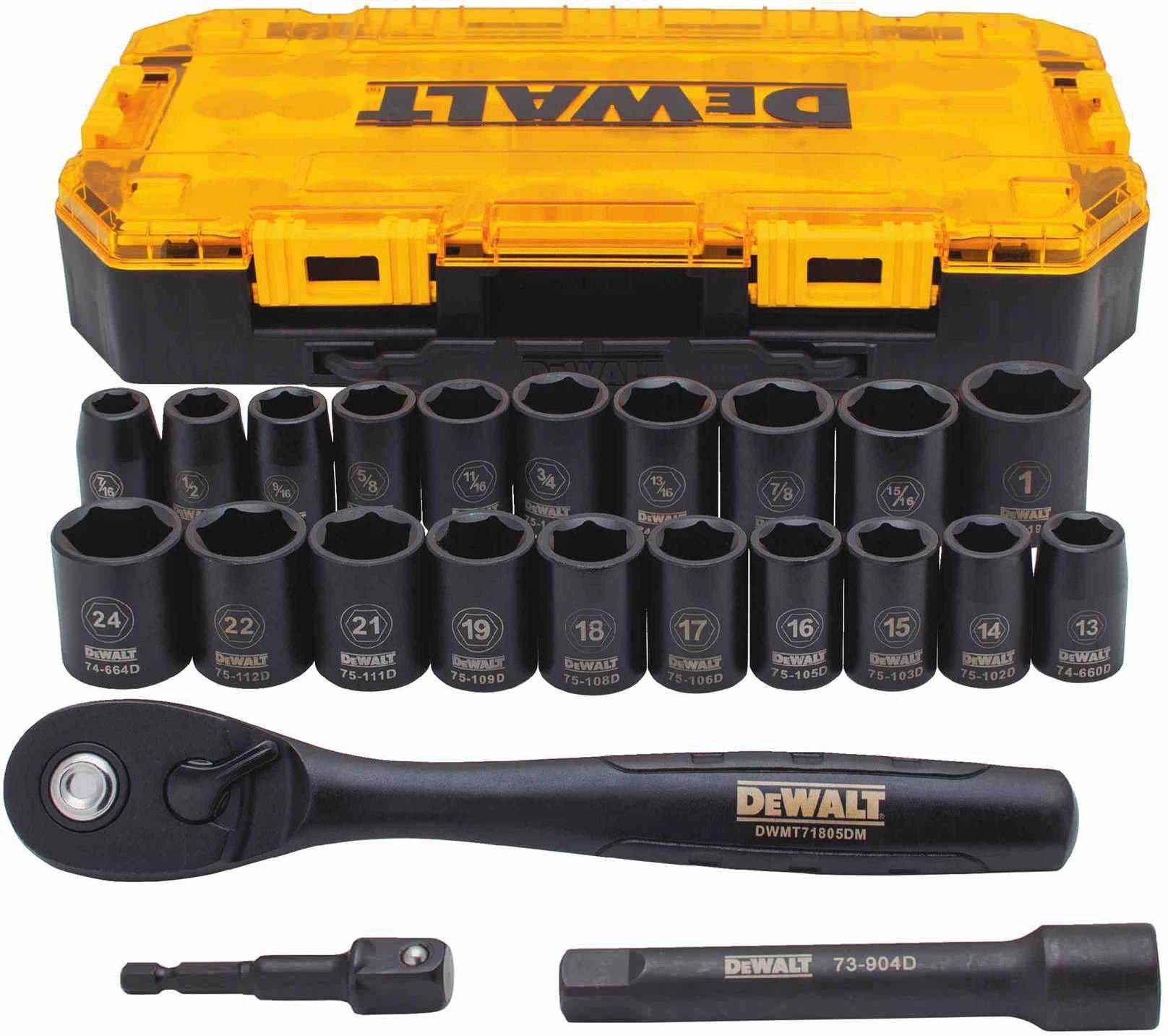 Dewalt DWMT74739 23 Piece 1 2 in Drive Combination Impact