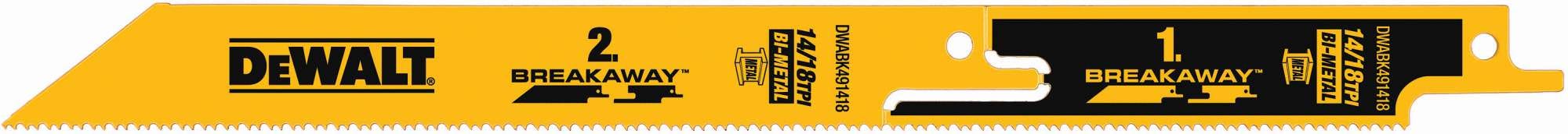 DeWalt DWABK491418 BREAKAWAY Recip 9-inch, 5-Pack