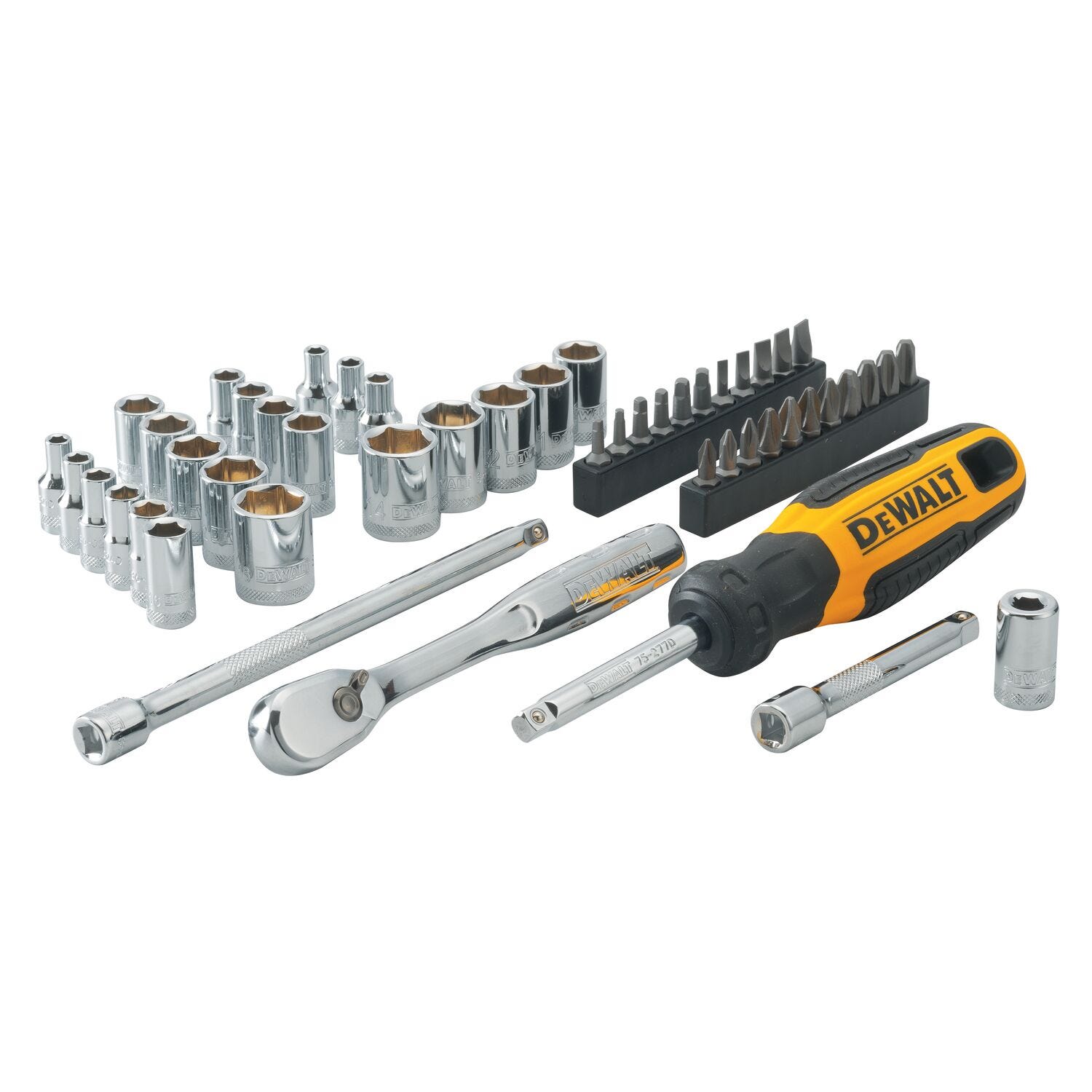 DeWalt DWMT81610 50-Piece 1/4 in. Drive Mechanics Tool Set