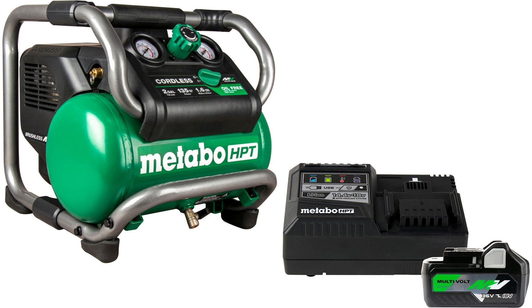 Metabo HPT EC36DAQ4M 36V Brushless 2-Gallon Air Compressor