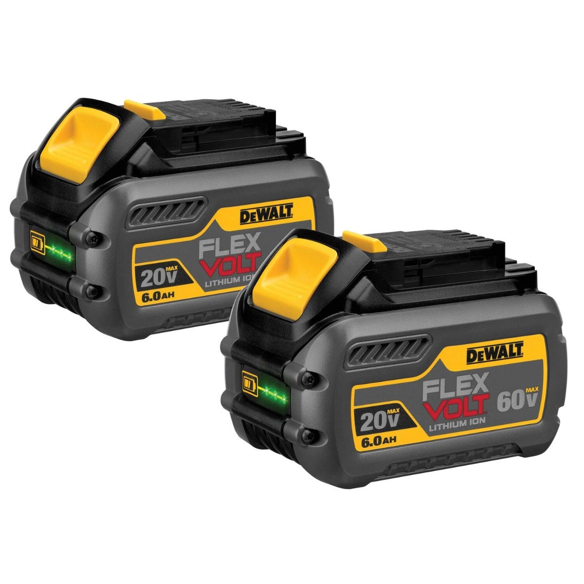 Dewalt DCB606 2 FlexVolt 20V 60V MAX FlexVolt 6.0AH Battery 2PK