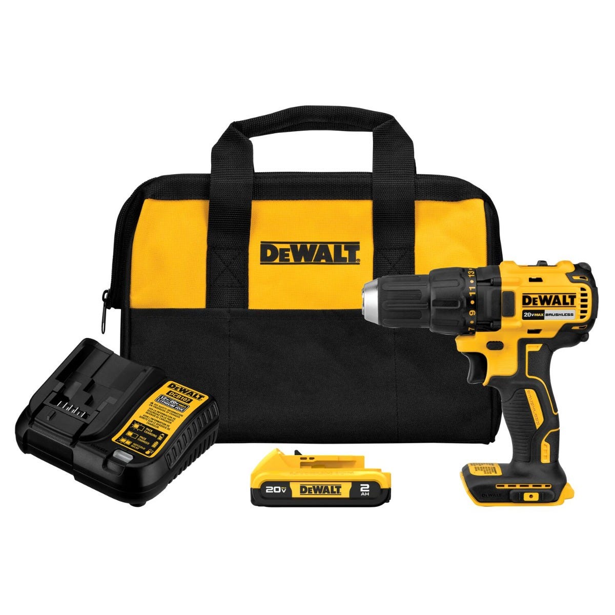 DeWalt DCD777D1 20V MAX Brushless Compact Drill Driver 2.0Ah Kit