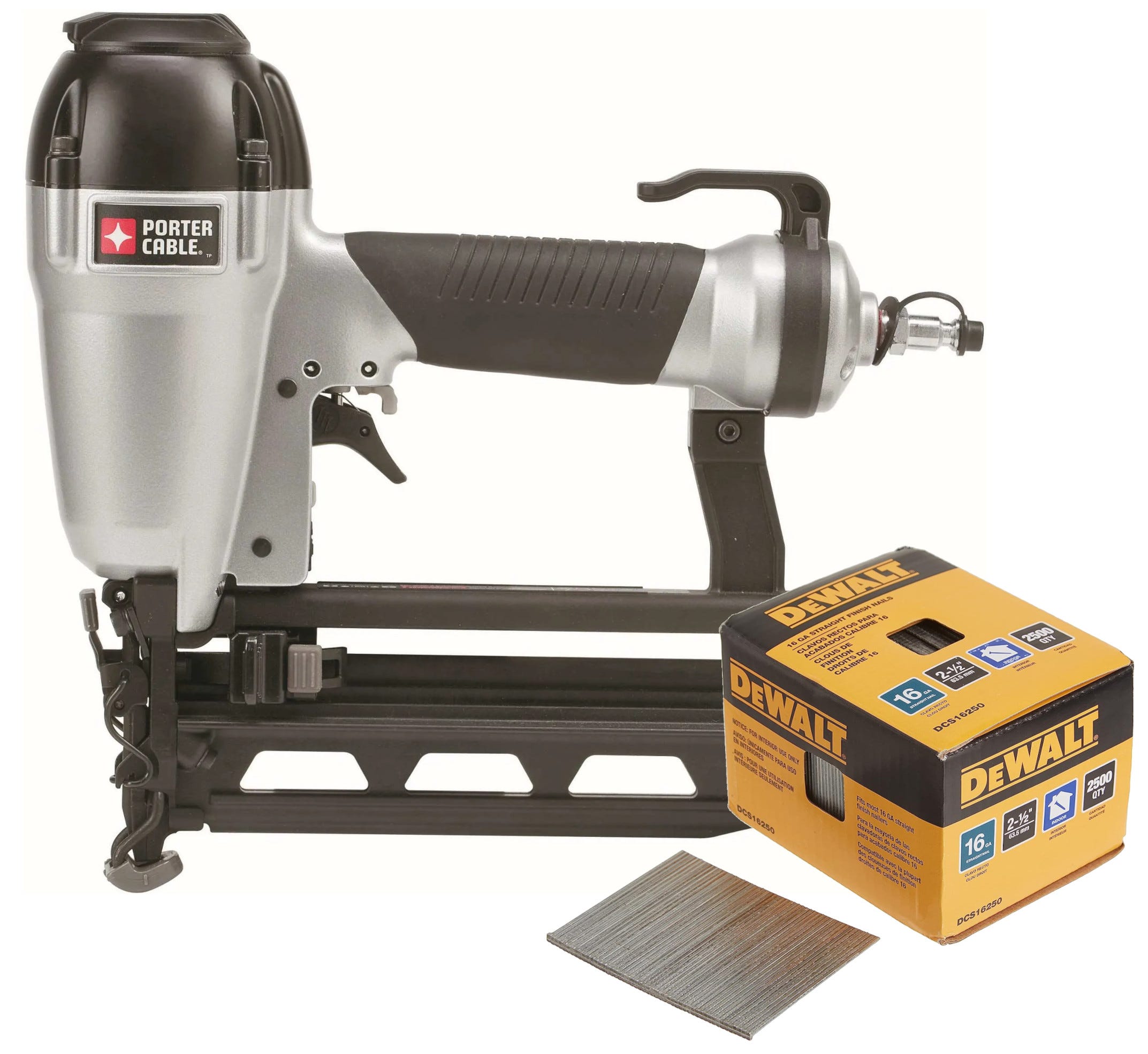 Porter Cable 16 Gauge 2-1/2 Finish Nailer Kit With 16 Gauge, 41% OFF
