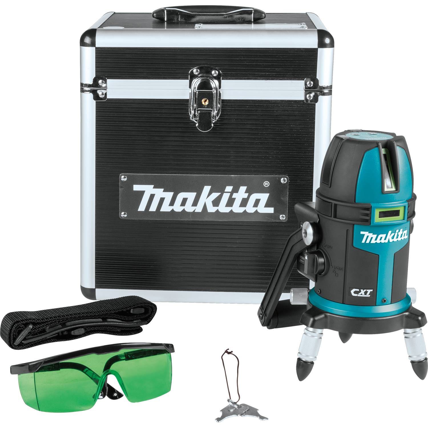 Makita SK209GDZ 12V max CXT Cordless Self-Leveling Multi-Line / Plumb Point  Green Beam Laser, Tool Only