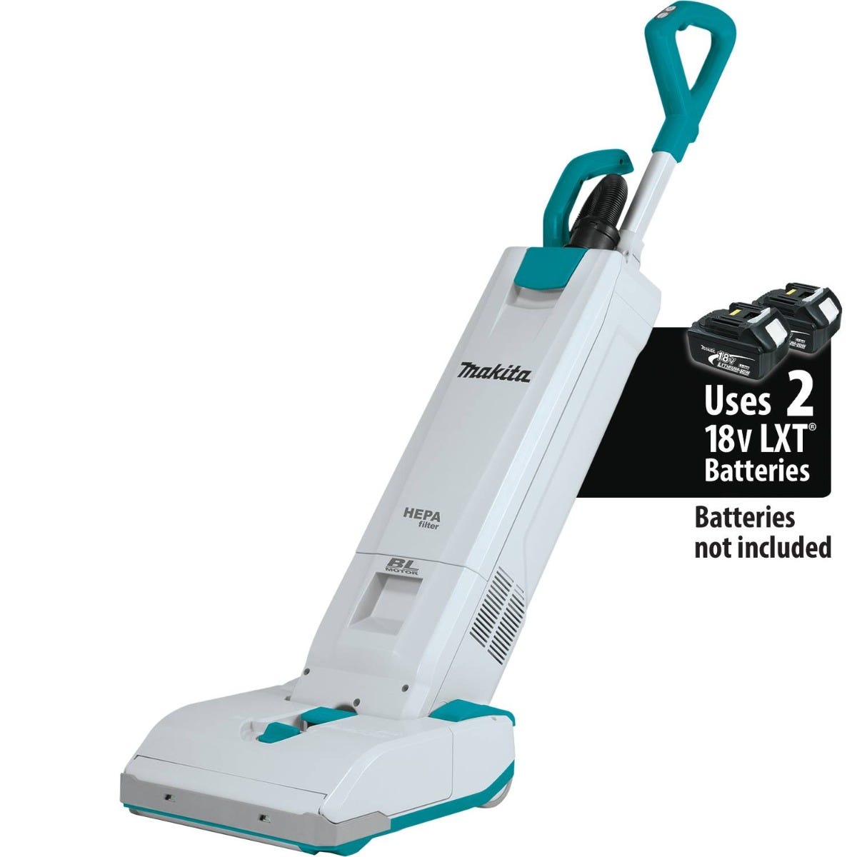 Makita XCV19Z 18V X2 (36V) LXT Brushless Cordless 1.3 Gallon HEPA Filter  12” Upright Vacuum, Tool Only