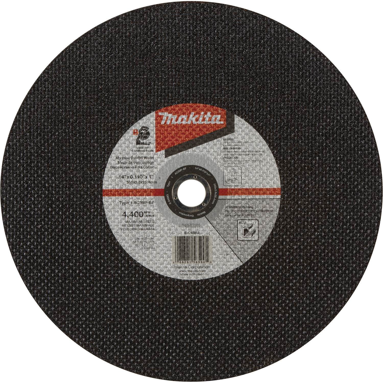 Makita 14 best sale inch cutting wheel