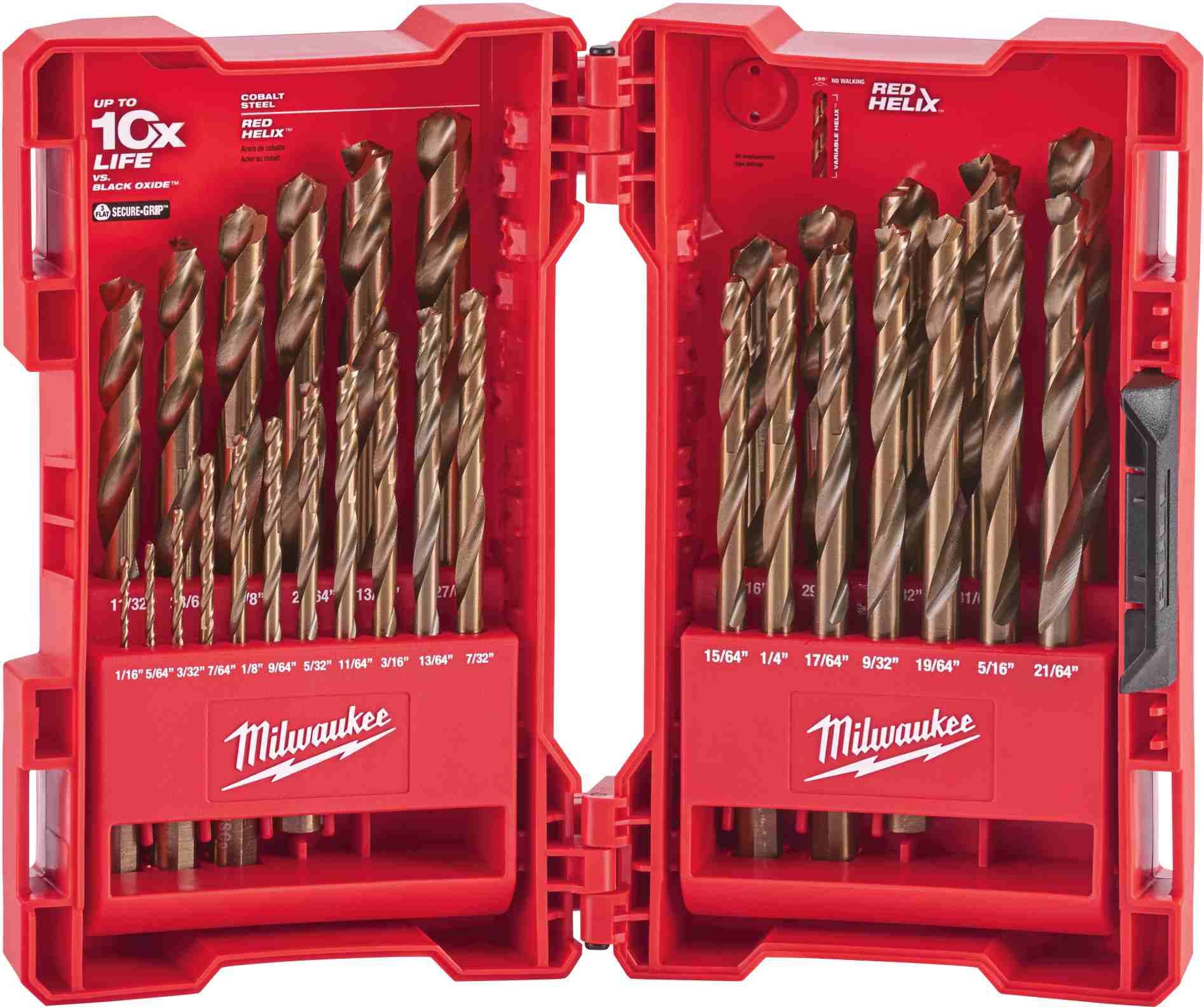 Milwaukee 29 Pc RED HELIX Cobalt Drill Bit Set 48-89-2332 | The Tool Nut