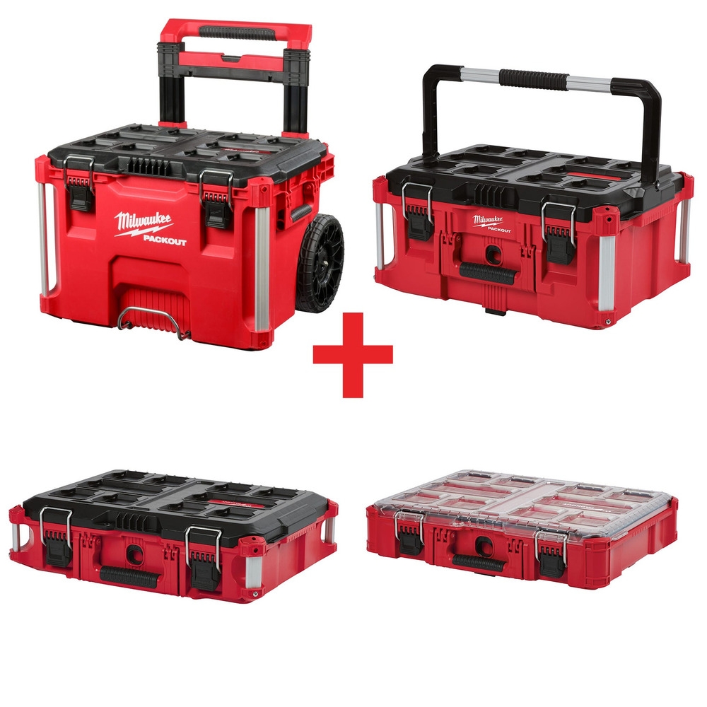 Milwaukee Packout Tool Boxes And Packout Organizer Kit