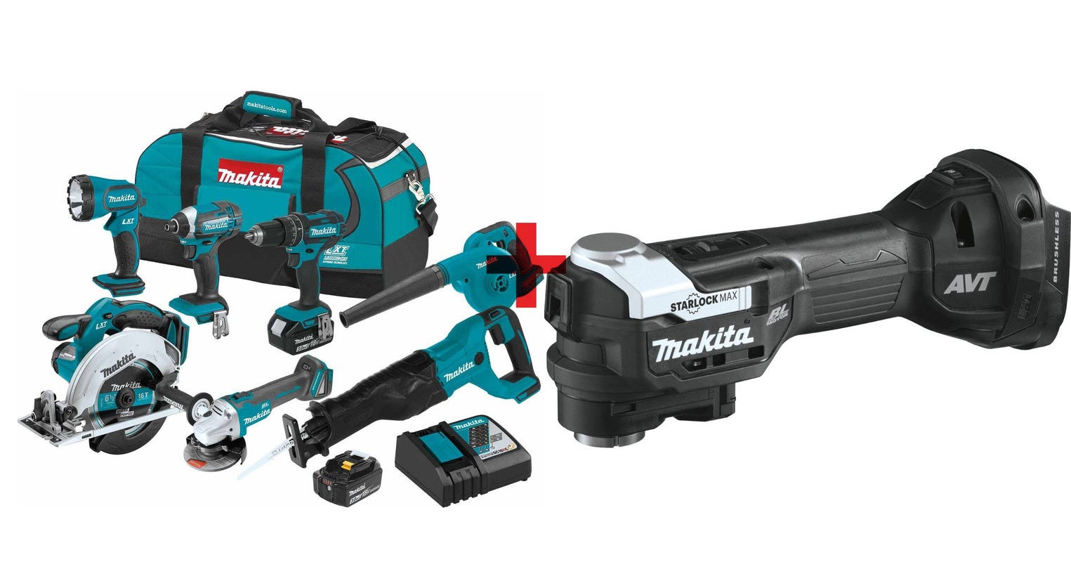 Makita 7 piece combo kit online brushless