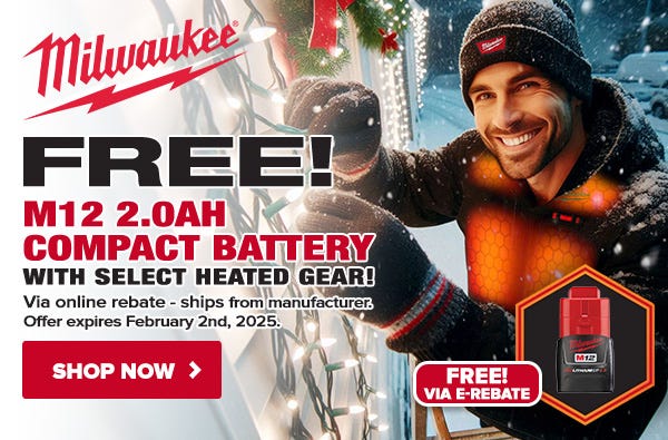 Free battery with heated gear