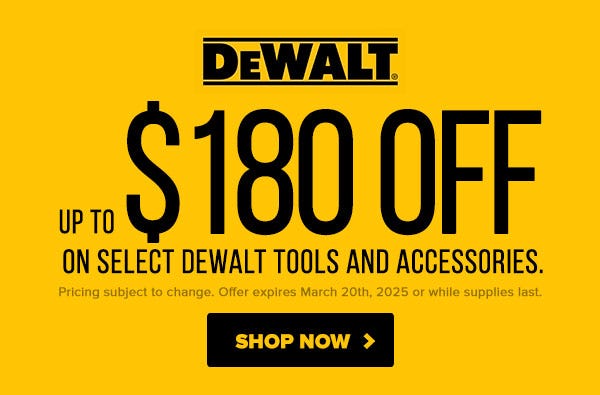 Save on DeWalt