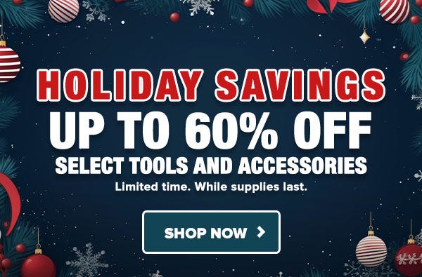 Holiday Savings up to 60% off