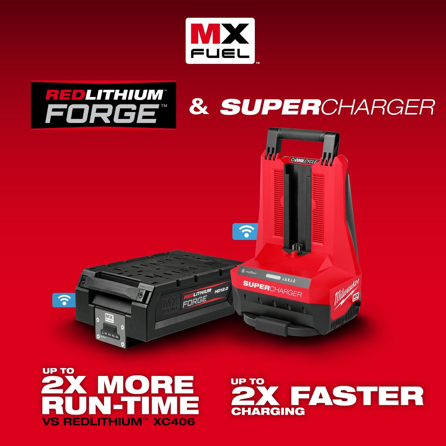 Milwaukee MXFSC-1HD12 MX FUEL REDLITHIUM FORGE HD12.0 BATTERY/SUPER ...