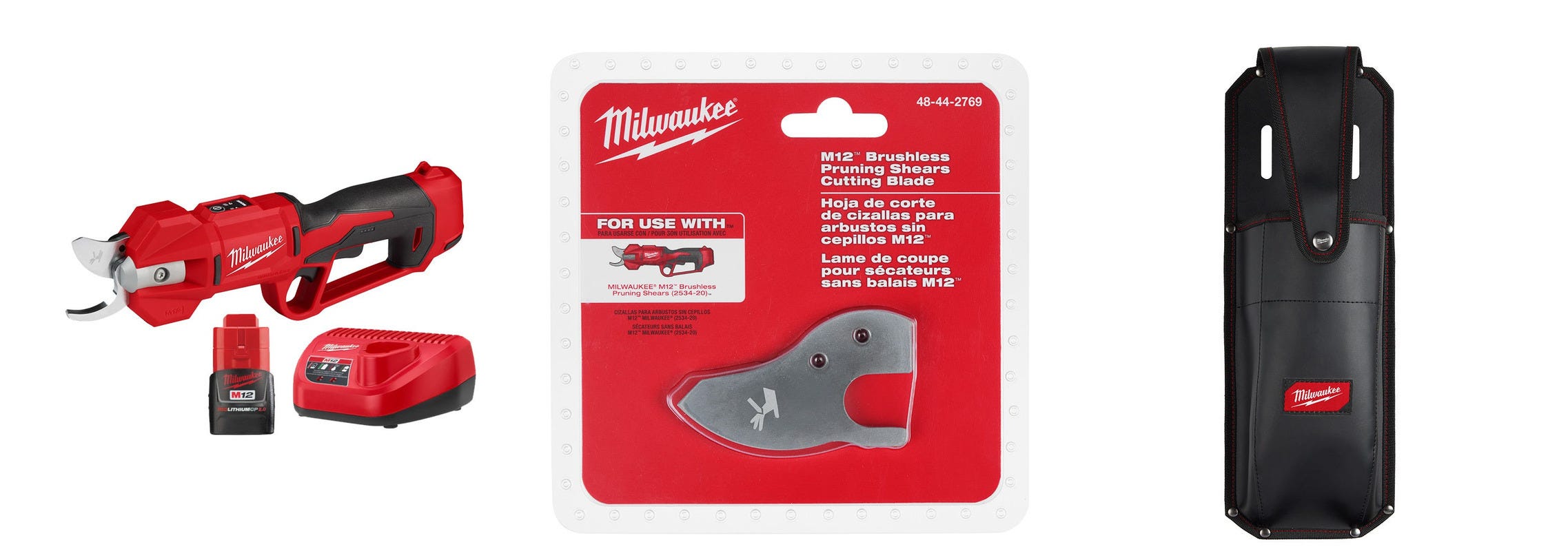 Milwaukee 2534-20 M12 Lithium-Ion Brushless Cordless Pruning Shears (Tool  Only) —